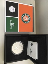 10 Euros Lacoste 90 ans Toss Roland Garros NEUF 1933 ex  BE Monnaie de Paris PPP