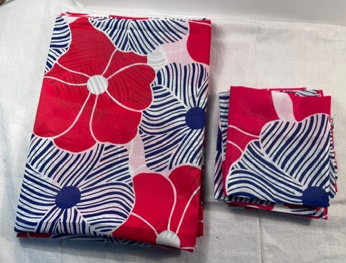 Nappe rectangulaire florale - ,