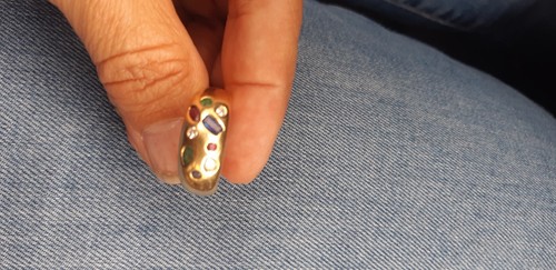 Bague jonc jaune carats - 18,
