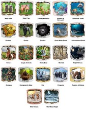 Enfants Peint Jungle Animaux Abat-Jour Lumières Plafond Pendentif Lampe de Table