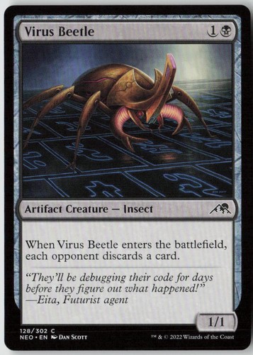 Virus beetle 128 - virus, #128