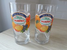 Lot de 2 verres Bistrot Jus de Fruits PAMPRYL Hauteur 13.5 cm