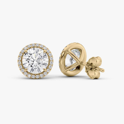 Boucles oreilles clous or - d'oreilles,