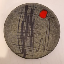 Vallauris - François Caleca - Assiette décors géométriques - D. 17,3 cm - 1960