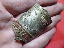 Ancienne Plaque  de Vélo Cycles MUSTANG LMC