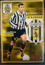 ZINEDINE ZIDANE FICHE KOP FOOTBALL RARE JUVENTUS TURIN 1999
