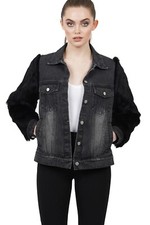 Veste En Jean Avec Manches En