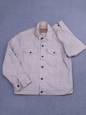 Vintage 90s Levi Strauss Jacket Mens L Trucker 70503 Denim Button Up Jean Coat