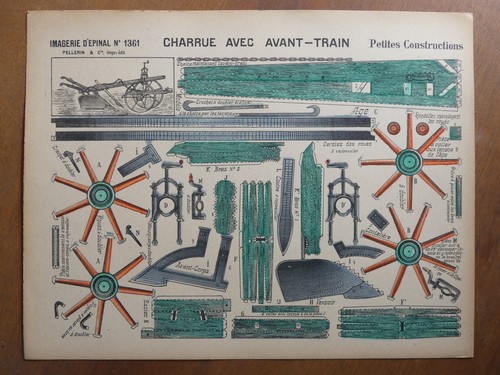 Maquette papier charrue - papier,