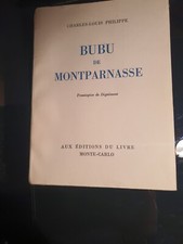 Charles-Louis Philippe. Bubu de montparnasse. Edition de 1946 André Dignimont 