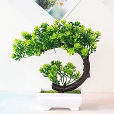 Plante verte artificielle compacte pour bureau à domicile salle de bain pièce