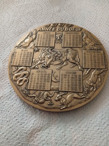 Médaille bronze calendrier - bronze,