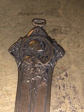 Coupe papier pendentif en bronze art nouveau Jeanne d'Arc  en médaillon XIXe