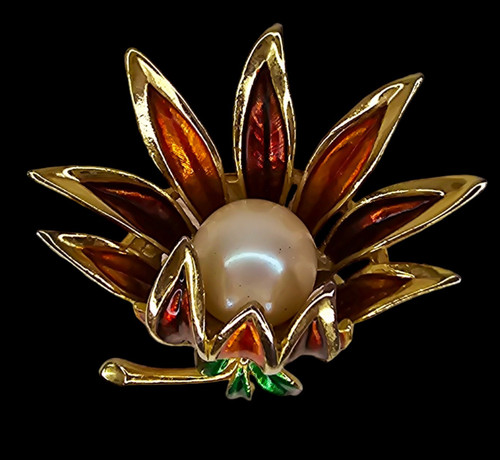Broche vintage sphinx signée - vintage,