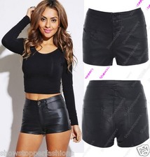 NEW FAUX CUIR FEMMES PU COURT