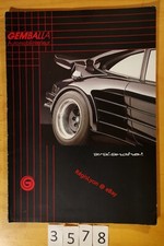 GEMBALLA AVALANCHE PORSCHE 911 TUNING Prospectus Pochette 12 feuilles 1986?