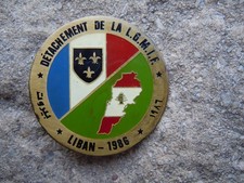INS 172 . GENDARMERIE . OPEX . LIBAN  1986 . L G M I F . LOCAL . RARE  SUPERBE