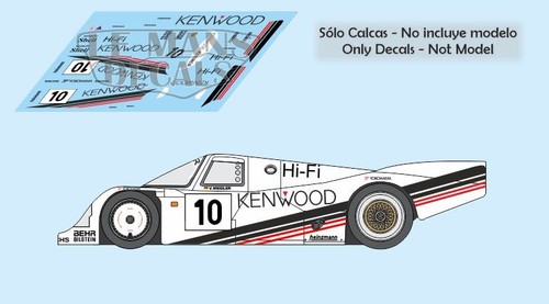 Autocollants porsche 962c - autocollants,