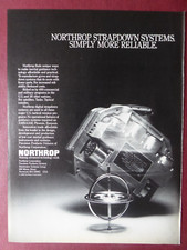 9/1986 PUB NORTHROP GYRO GYROSCOPE INERTIAL GUIDANCE DIGITAL STRAPDOWN AD