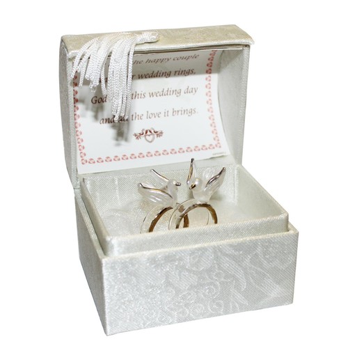 Mariage boite verre anneaux - mariage,