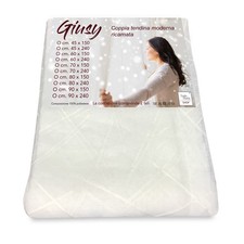 Giusy white curtain paire de - white,