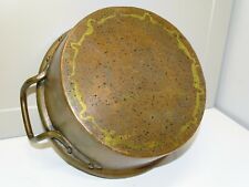 -ANCIENNE BASSINE CUIVRE XIXe Montage Queue d'Aronde JUS de GRENIER COLLECTION