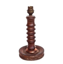 ANCIENNE LAMPE EN BOIS TOURNÉ