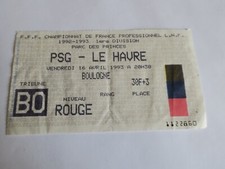 Ticket / billet  PSG - PARIS