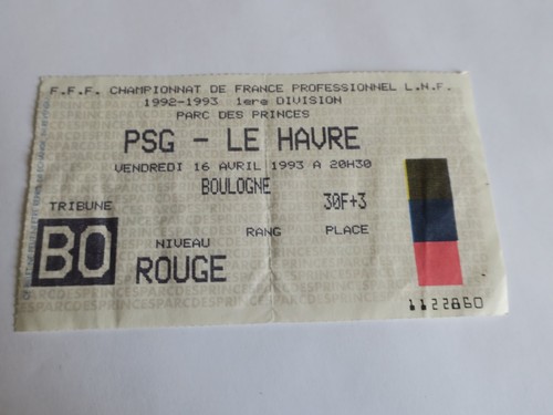 Ticket billet psg - /, billet 
