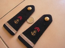 paire  epaulettes  militaires  anciennes infanterie marine adjudant (c43  bis )