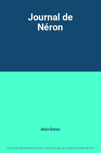 Journal néron alain - de, néron,