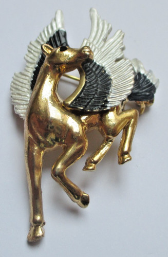 Grande broche cheval - , ailé
