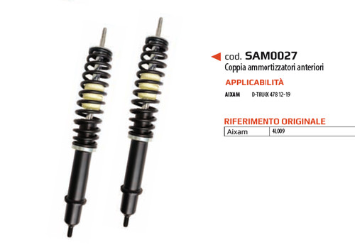 Paire amortisseurs suspensions - paire,