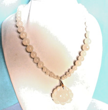 Collier Jade Blanc naturel