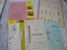 Ancien catalogue brochure GMI accordeons Kurschner trompettes boisé années 50