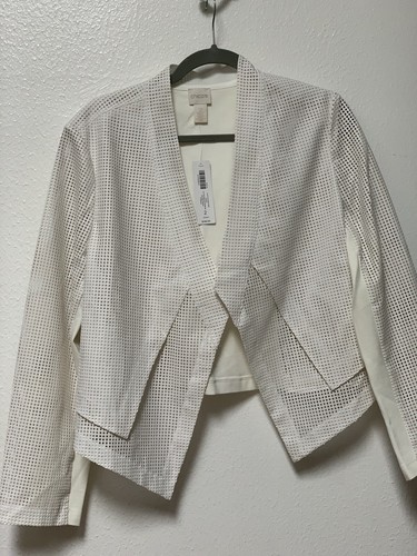 Chicos faux white - chicos, leather