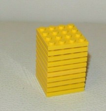 LEGO : Lot 10x Plaque 4 x 4 - Réf 3031 jaune - Set 75367 8680 4565 7964 10227