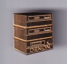 RARE PINS PIN'S .. MUSIQUE MUSIC SOUND SON CHAINE HIFI DISQUE DENON N°287 3D ~FM