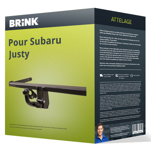 Attelage pour subaru justy - pour,