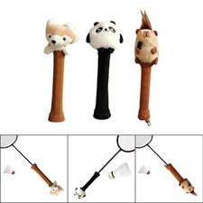 Couverture de poignée de raquette de badminton, poupée décorative en