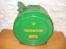 Grand Réservoir de Garage en métal,  "BP THERMIXINE", D 43 x 38 x 13 cm, TBE