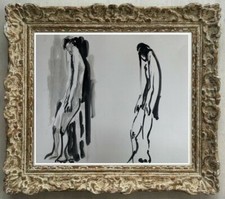 ELISABETH HAHN (1924-2021) SUPERBE NU MASCULIN VERS 1950 (938)