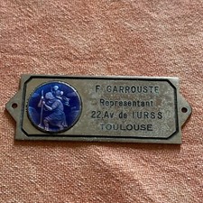 St Christophe , plaque