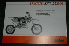 MANUEL Vues eclatés Chassis & Moteur KTM pour 50 MINI & SENIOR ADVENTURE de 2004
