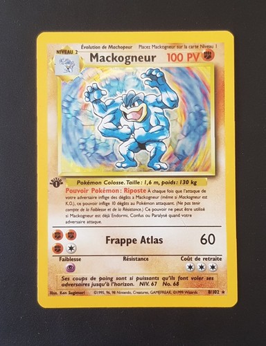 Carte pokémon mackogneur - carte,
