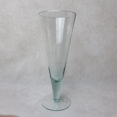Vase verre haut transparent - vase, en