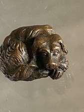 Bronze  Animalier Ancien Chien Miniature