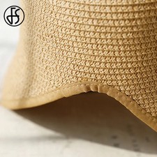 Womens Wide Brim Straw Bonnet