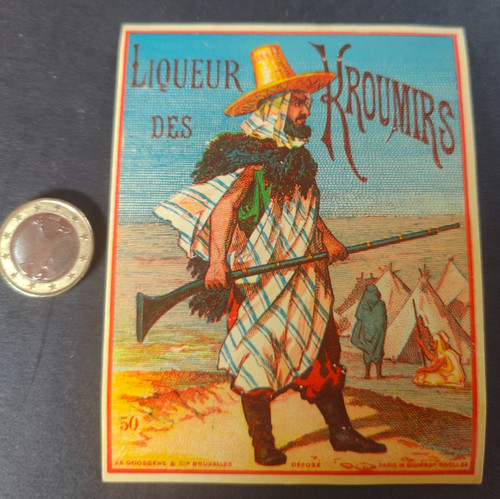 Ancienne rare étiquette de - et,