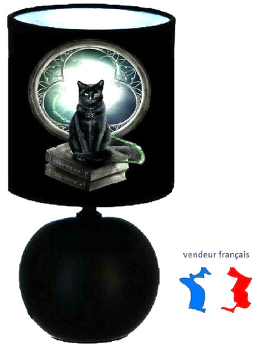Lampe chevet chat - chevet,